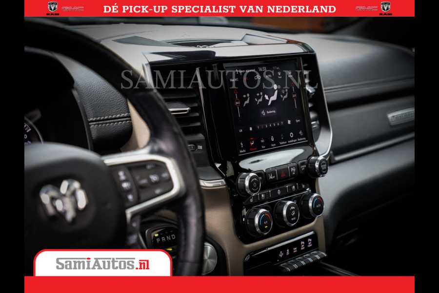 Dodge Ram 1500 SPORT | BOM VOL | 402PK HEMI 5,7 V8 | LUCHTVERING | BED SLIDE | PANO | ADAPTIVE CRUISE | 360 CAMERA | EN VEEL MEER | DUBBELE CABINE | 5 PERSOONS | LAGE KM STAND | GRANITE |