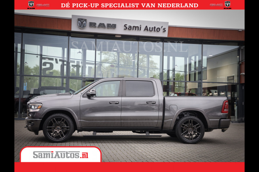 Dodge Ram 1500 SPORT | BOM VOL | 402PK HEMI 5,7 V8 | LUCHTVERING | BED SLIDE | PANO | ADAPTIVE CRUISE | 360 CAMERA | EN VEEL MEER | DUBBELE CABINE | 5 PERSOONS | LAGE KM STAND | GRANITE |