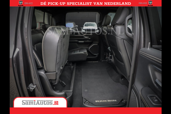 Dodge Ram 1500 SPORT | BOM VOL | 402PK HEMI 5,7 V8 | LUCHTVERING | BED SLIDE | PANO | ADAPTIVE CRUISE | 360 CAMERA | EN VEEL MEER | DUBBELE CABINE | 5 PERSOONS | LAGE KM STAND | GRANITE |
