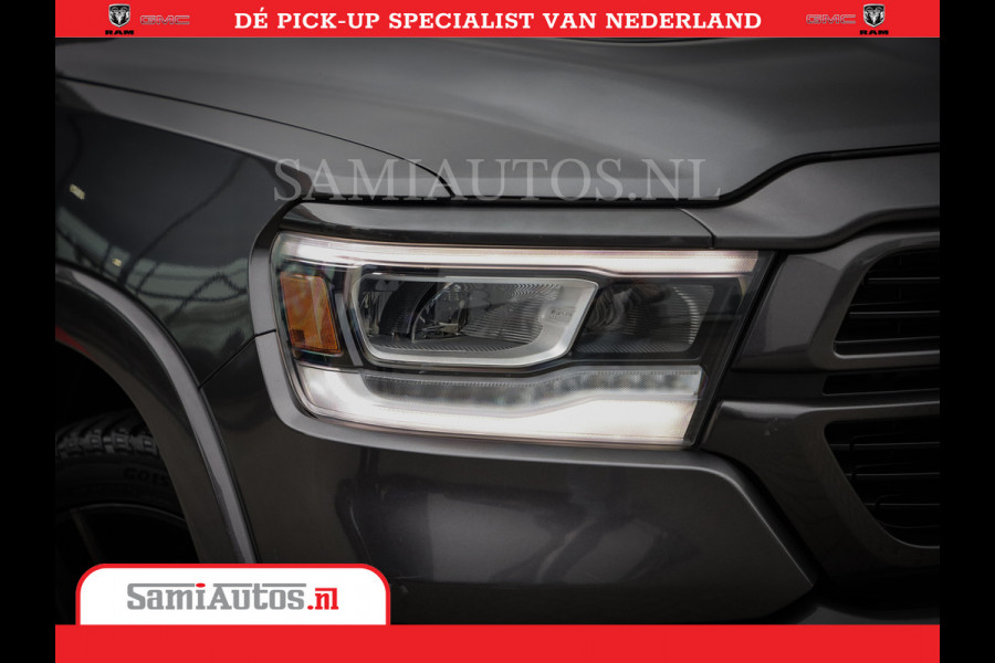 Dodge Ram 1500 SPORT | BOM VOL | 402PK HEMI 5,7 V8 | LUCHTVERING | BED SLIDE | PANO | ADAPTIVE CRUISE | 360 CAMERA | EN VEEL MEER | DUBBELE CABINE | 5 PERSOONS | LAGE KM STAND | GRANITE |