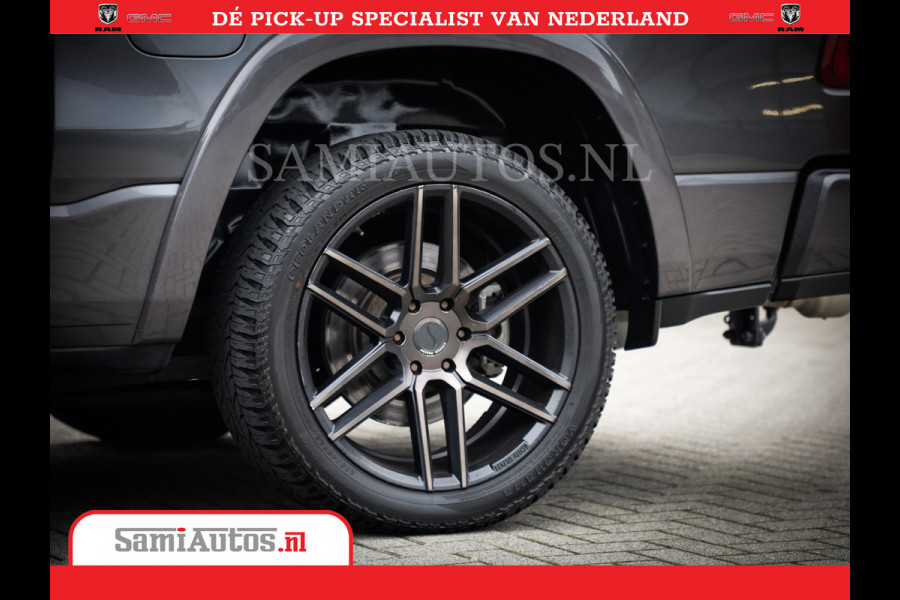 Dodge Ram 1500 SPORT | BOM VOL | 402PK HEMI 5,7 V8 | LUCHTVERING | BED SLIDE | PANO | ADAPTIVE CRUISE | 360 CAMERA | EN VEEL MEER | DUBBELE CABINE | 5 PERSOONS | LAGE KM STAND | GRANITE |