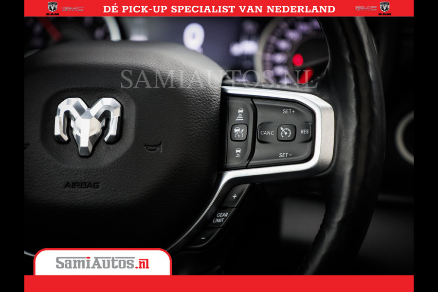 Dodge Ram 1500 SPORT | BOM VOL | 402PK HEMI 5,7 V8 | LUCHTVERING | BED SLIDE | PANO | ADAPTIVE CRUISE | 360 CAMERA | EN VEEL MEER | DUBBELE CABINE | 5 PERSOONS | LAGE KM STAND | GRANITE |