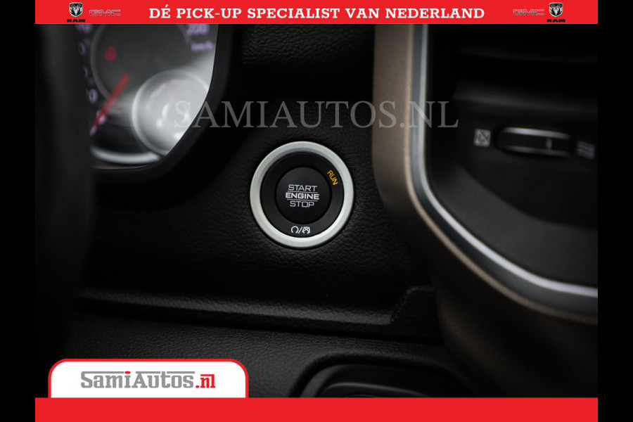 Dodge Ram 1500 SPORT | BOM VOL | 402PK HEMI 5,7 V8 | LUCHTVERING | BED SLIDE | PANO | ADAPTIVE CRUISE | 360 CAMERA | EN VEEL MEER | DUBBELE CABINE | 5 PERSOONS | LAGE KM STAND | GRANITE |