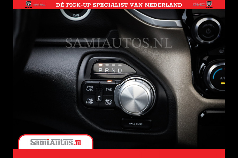 Dodge Ram 1500 SPORT | BOM VOL | 402PK HEMI 5,7 V8 | LUCHTVERING | BED SLIDE | PANO | ADAPTIVE CRUISE | 360 CAMERA | EN VEEL MEER | DUBBELE CABINE | 5 PERSOONS | LAGE KM STAND | GRANITE |