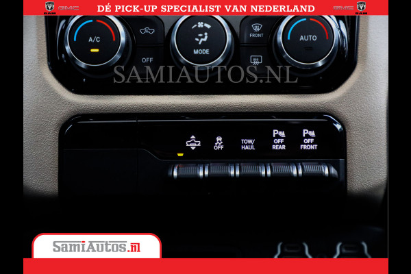 Dodge Ram 1500 SPORT | BOM VOL | 402PK HEMI 5,7 V8 | LUCHTVERING | BED SLIDE | PANO | ADAPTIVE CRUISE | 360 CAMERA | EN VEEL MEER | DUBBELE CABINE | 5 PERSOONS | LAGE KM STAND | GRANITE |