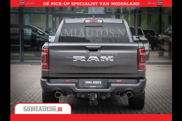 Dodge Ram 1500 SPORT | BOM VOL | 402PK HEMI 5,7 V8 | LUCHTVERING | BED SLIDE | PANO | ADAPTIVE CRUISE | 360 CAMERA | EN VEEL MEER | DUBBELE CABINE | 5 PERSOONS | LAGE KM STAND | GRANITE |