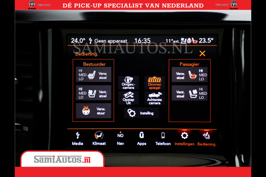 Dodge Ram 1500 SPORT | BOM VOL | 402PK HEMI 5,7 V8 | LUCHTVERING | BED SLIDE | PANO | ADAPTIVE CRUISE | 360 CAMERA | EN VEEL MEER | DUBBELE CABINE | 5 PERSOONS | LAGE KM STAND | GRANITE |