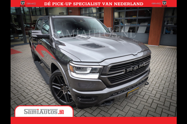 Dodge Ram 1500 SPORT | BOM VOL | 402PK HEMI 5,7 V8 | LUCHTVERING | BED SLIDE | PANO | ADAPTIVE CRUISE | 360 CAMERA | EN VEEL MEER | DUBBELE CABINE | 5 PERSOONS | LAGE KM STAND | GRANITE |