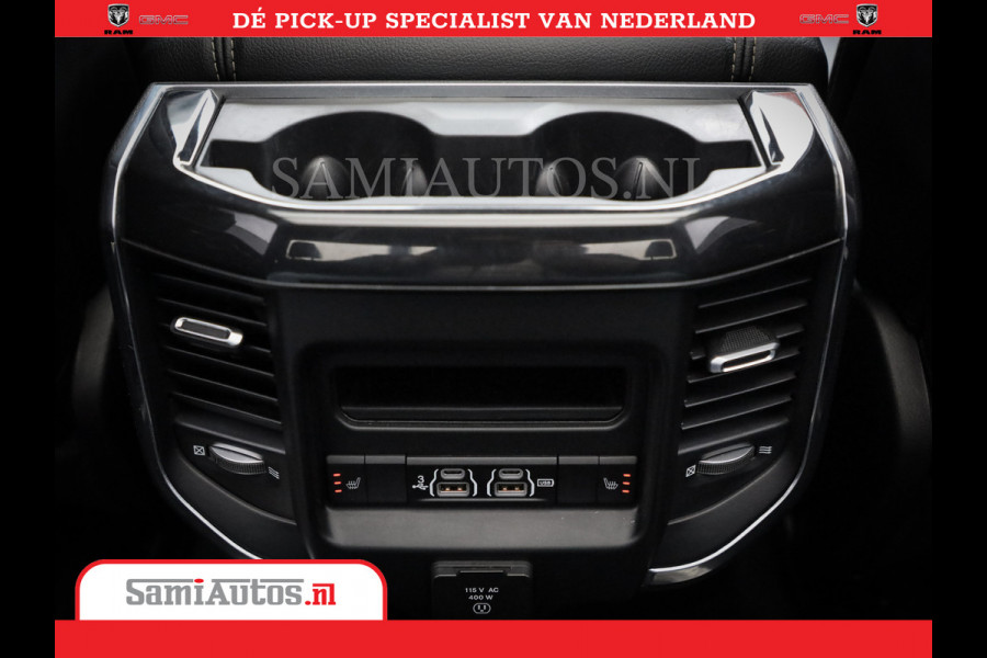 Dodge Ram 1500 SPORT | BOM VOL | 402PK HEMI 5,7 V8 | LUCHTVERING | BED SLIDE | PANO | ADAPTIVE CRUISE | 360 CAMERA | EN VEEL MEER | DUBBELE CABINE | 5 PERSOONS | LAGE KM STAND | GRANITE |