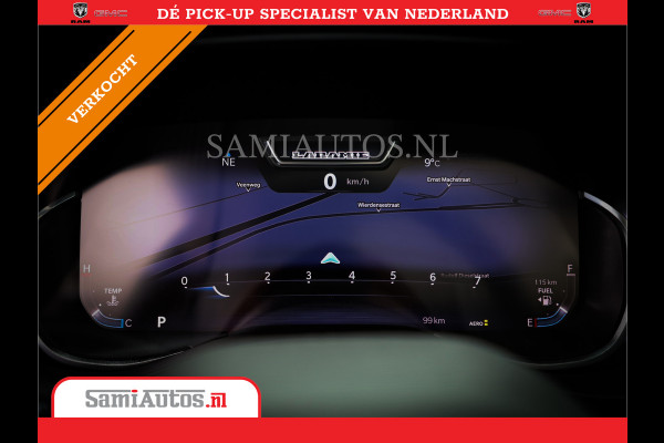 Dodge Ram 1500 LARAMIE NIGHT | NIEUW! BMP VRIJ | PANORAMA | LPG | HUD | VIRTUAL | LUCHTVERING | 360CAM | DODE HOEK | 5.7 V8 HEMI 402PK 4x4 | CREWCAB 5 PERSOONS | GRIJSKENTEKEN | VOORRAAD NR 2147 - 4802