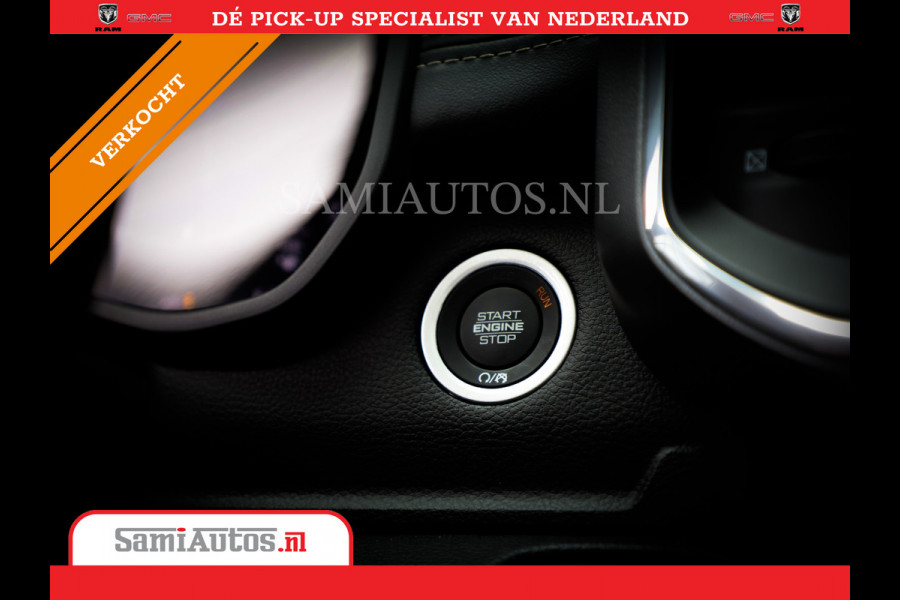 Dodge Ram 1500 LARAMIE NIGHT | NIEUW! BMP VRIJ | PANORAMA | LPG | HUD | VIRTUAL | LUCHTVERING | 360CAM | DODE HOEK | 5.7 V8 HEMI 402PK 4x4 | CREWCAB 5 PERSOONS | GRIJSKENTEKEN | VOORRAAD NR 2147 - 4802
