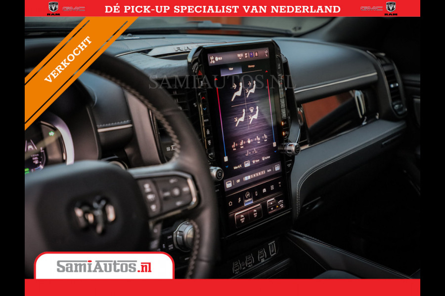 Dodge Ram 1500 LIMITED NIGHT H.O 540PK 706 Nm | XB9 | MASSAGE | BOM VOL | PW7 WHITE | CREW CAB | DUBBELE CABINE | GRIJSKENTEKEN | DE MEEST LUXUEUZE en BEGEERDE Pick-up VOORRAAD NR 2305 - 8549