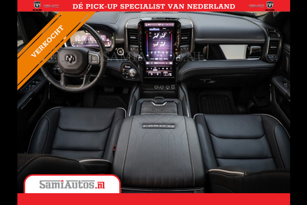 Dodge Ram 1500 LIMITED NIGHT H.O 540PK 706 Nm | XB9 | MASSAGE | BOM VOL | PW7 WHITE | CREW CAB | DUBBELE CABINE | GRIJSKENTEKEN | DE MEEST LUXUEUZE en BEGEERDE Pick-up VOORRAAD NR 2305 - 8549
