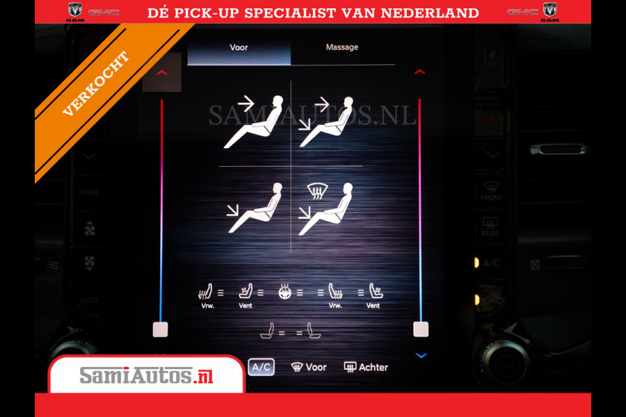 Dodge Ram 1500 LIMITED NIGHT H.O 540PK 706 Nm | XB9 | MASSAGE | BOM VOL | PW7 WHITE | CREW CAB | DUBBELE CABINE | GRIJSKENTEKEN | DE MEEST LUXUEUZE en BEGEERDE Pick-up VOORRAAD NR 2305 - 8549