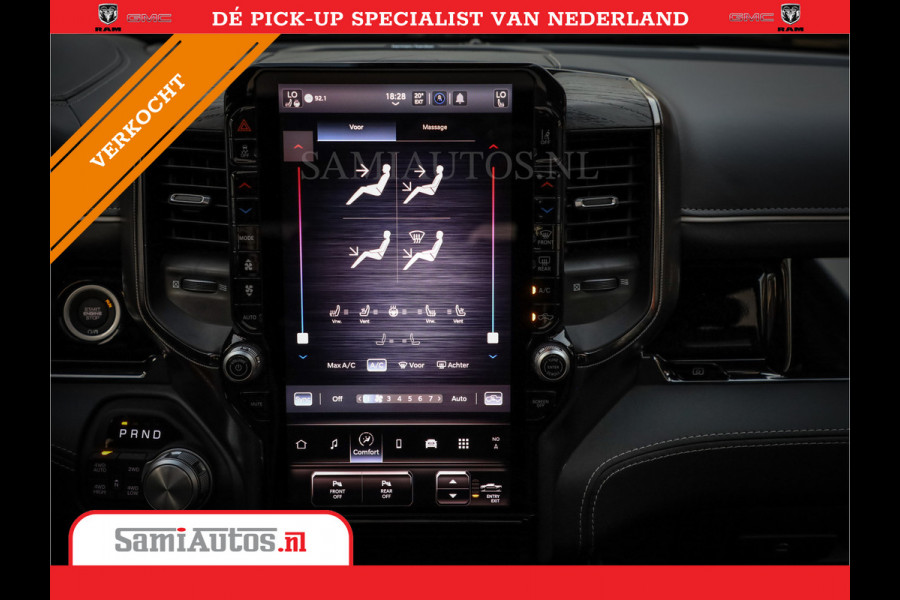Dodge Ram 1500 LIMITED NIGHT H.O 540PK 706 Nm | XB9 | MASSAGE | BOM VOL | PW7 WHITE | CREW CAB | DUBBELE CABINE | GRIJSKENTEKEN | DE MEEST LUXUEUZE en BEGEERDE Pick-up VOORRAAD NR 2305 - 8549