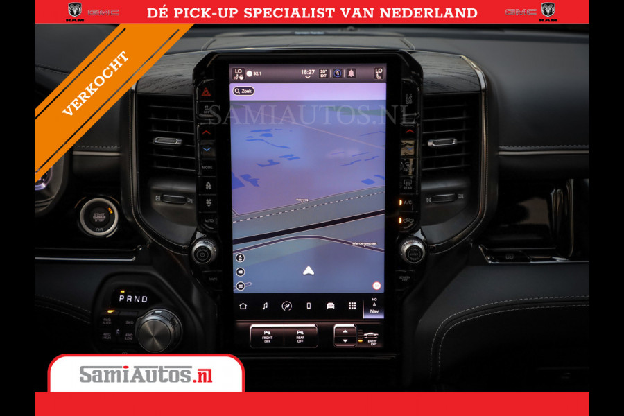 Dodge Ram 1500 LIMITED NIGHT H.O 540PK 706 Nm | XB9 | MASSAGE | BOM VOL | PW7 WHITE | CREW CAB | DUBBELE CABINE | GRIJSKENTEKEN | DE MEEST LUXUEUZE en BEGEERDE Pick-up VOORRAAD NR 2305 - 8549