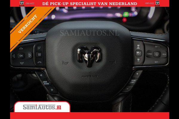 Dodge Ram 1500 LIMITED NIGHT H.O 540PK 706 Nm | XB9 | MASSAGE | BOM VOL | PW7 WHITE | CREW CAB | DUBBELE CABINE | GRIJSKENTEKEN | DE MEEST LUXUEUZE en BEGEERDE Pick-up VOORRAAD NR 2305 - 8549