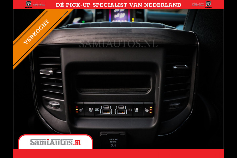 Dodge Ram 1500 LIMITED NIGHT H.O 540PK 706 Nm | XB9 | MASSAGE | BOM VOL | PW7 WHITE | CREW CAB | DUBBELE CABINE | GRIJSKENTEKEN | DE MEEST LUXUEUZE en BEGEERDE Pick-up VOORRAAD NR 2305 - 8549
