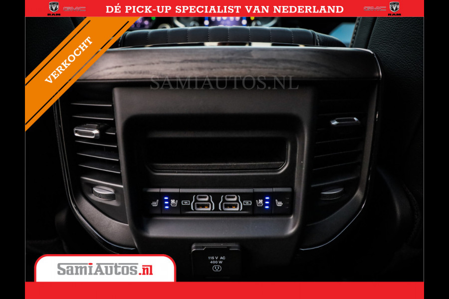 Dodge Ram 1500 LIMITED NIGHT H.O 540PK 706 Nm | XB9 | MASSAGE | BOM VOL | PW7 WHITE | CREW CAB | DUBBELE CABINE | GRIJSKENTEKEN | DE MEEST LUXUEUZE en BEGEERDE Pick-up VOORRAAD NR 2305 - 8549