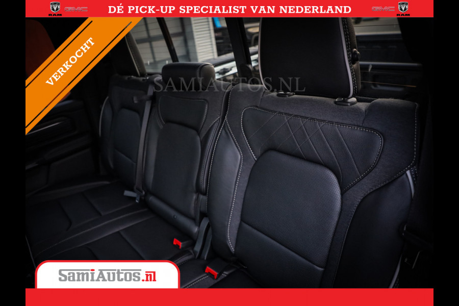Dodge Ram 1500 LIMITED NIGHT H.O 540PK 706 Nm | XB9 | MASSAGE | BOM VOL | PW7 WHITE | CREW CAB | DUBBELE CABINE | GRIJSKENTEKEN | DE MEEST LUXUEUZE en BEGEERDE Pick-up VOORRAAD NR 2305 - 8549