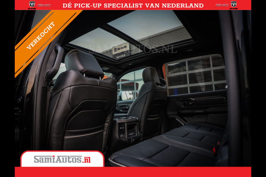 Dodge Ram 1500 LIMITED NIGHT H.O 540PK 706 Nm | XB9 | MASSAGE | BOM VOL | PW7 WHITE | CREW CAB | DUBBELE CABINE | GRIJSKENTEKEN | DE MEEST LUXUEUZE en BEGEERDE Pick-up VOORRAAD NR 2305 - 8549