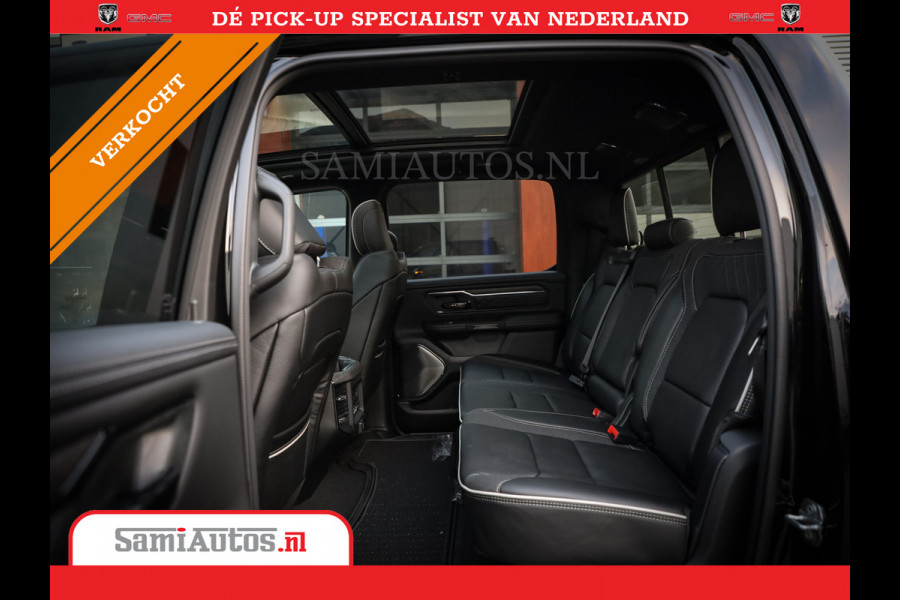 Dodge Ram 1500 LIMITED NIGHT H.O 540PK 706 Nm | XB9 | MASSAGE | BOM VOL | PW7 WHITE | CREW CAB | DUBBELE CABINE | GRIJSKENTEKEN | DE MEEST LUXUEUZE en BEGEERDE Pick-up VOORRAAD NR 2305 - 8549