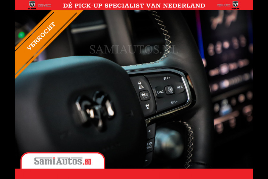 Dodge Ram 1500 LIMITED NIGHT H.O 540PK 706 Nm | XB9 | MASSAGE | BOM VOL | PW7 WHITE | CREW CAB | DUBBELE CABINE | GRIJSKENTEKEN | DE MEEST LUXUEUZE en BEGEERDE Pick-up VOORRAAD NR 2305 - 8549