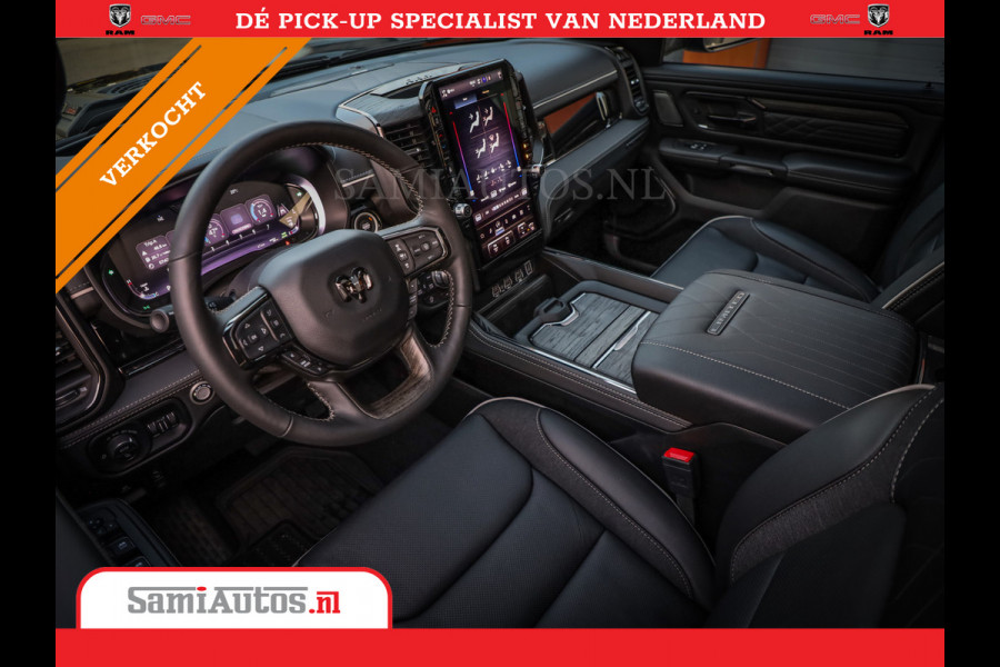 Dodge Ram 1500 LIMITED NIGHT H.O 540PK 706 Nm | XB9 | MASSAGE | BOM VOL | PW7 WHITE | CREW CAB | DUBBELE CABINE | GRIJSKENTEKEN | DE MEEST LUXUEUZE en BEGEERDE Pick-up VOORRAAD NR 2305 - 8549