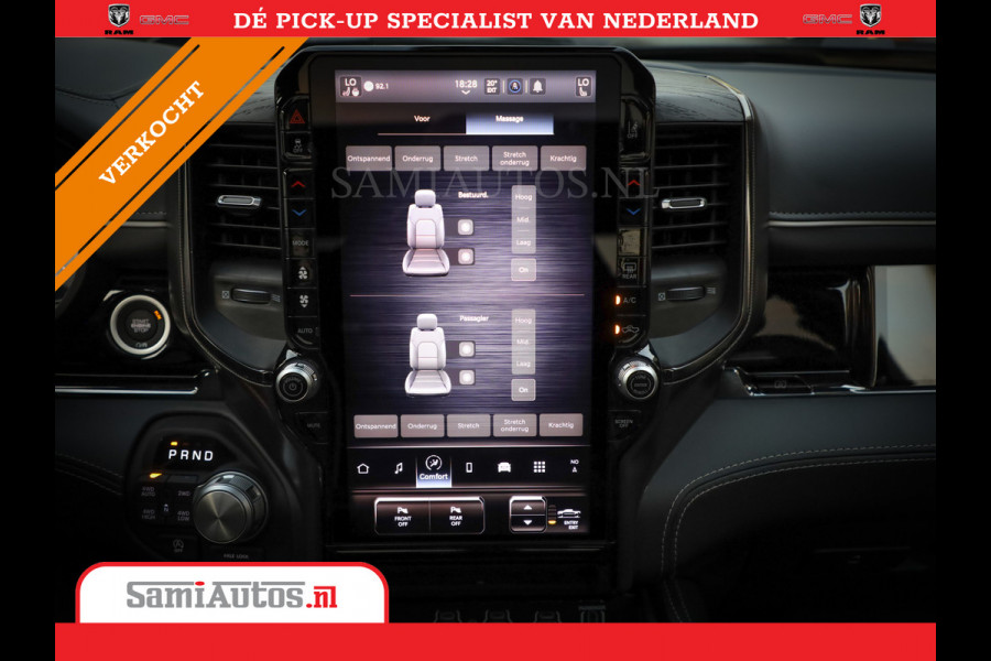 Dodge Ram 1500 LIMITED NIGHT H.O 540PK 706 Nm | XB9 | MASSAGE | BOM VOL | PW7 WHITE | CREW CAB | DUBBELE CABINE | GRIJSKENTEKEN | DE MEEST LUXUEUZE en BEGEERDE Pick-up VOORRAAD NR 2305 - 8549
