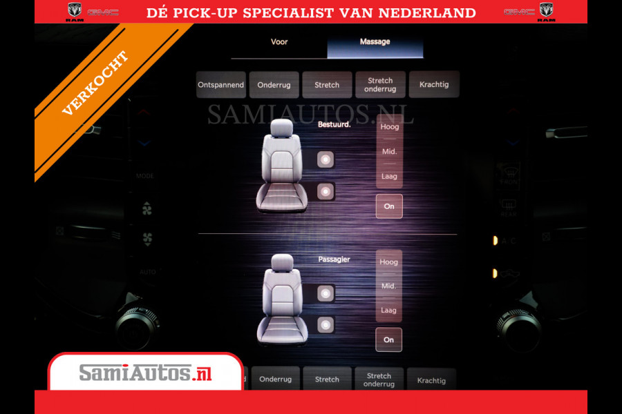 Dodge Ram 1500 LIMITED NIGHT H.O 540PK 706 Nm | XB9 | MASSAGE | BOM VOL | PW7 WHITE | CREW CAB | DUBBELE CABINE | GRIJSKENTEKEN | DE MEEST LUXUEUZE en BEGEERDE Pick-up VOORRAAD NR 2305 - 8549