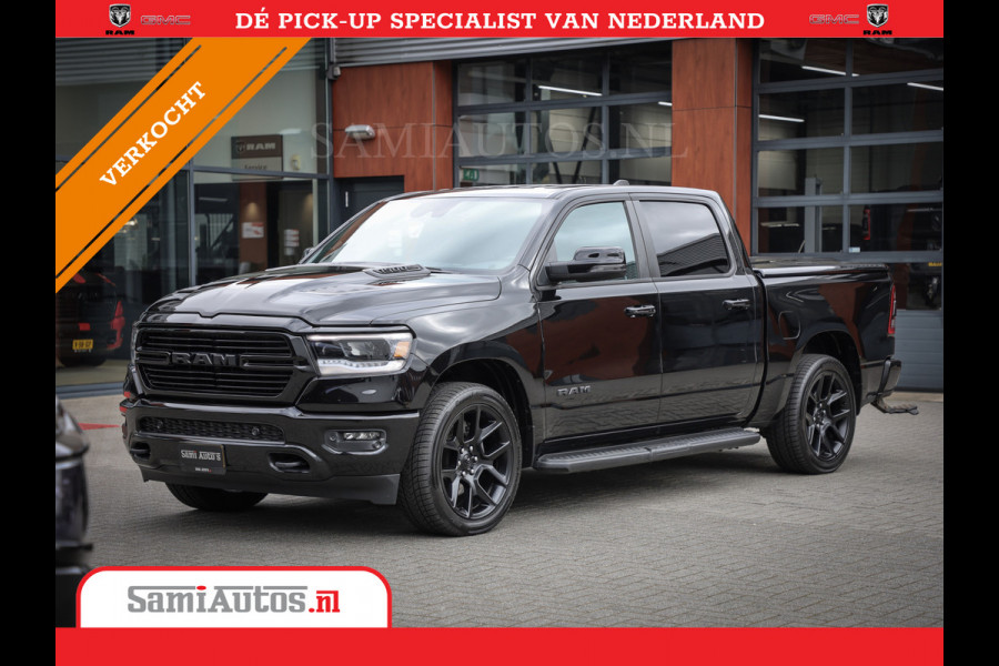 Dodge Ram 1500 LARAMIE SPORT 4X4 5.7 V8 | PRINS LPG | CAMERA | APPLE CARPLAY | 3500KG | 22INCH NIGHT | FULL LED | CRUISE | MEMORY SEATS | LEDER | DUBBELE CABINE | CREWCAB