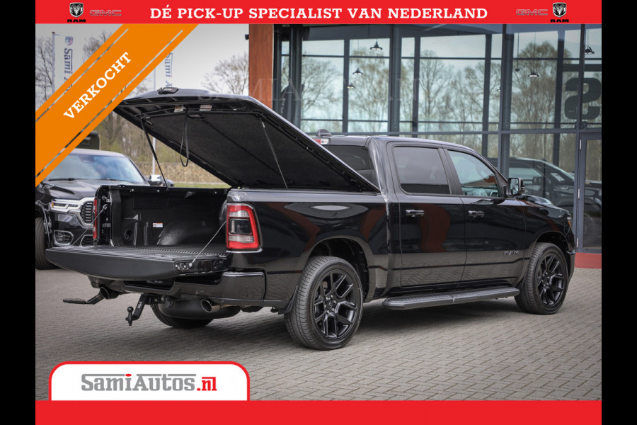 Dodge Ram 1500 LARAMIE SPORT 4X4 5.7 V8 | PRINS LPG | CAMERA | APPLE CARPLAY | 3500KG | 22INCH NIGHT | FULL LED | CRUISE | MEMORY SEATS | LEDER | DUBBELE CABINE | CREWCAB