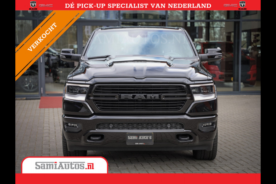 Dodge Ram 1500 LARAMIE SPORT 4X4 5.7 V8 | PRINS LPG | CAMERA | APPLE CARPLAY | 3500KG | 22INCH NIGHT | FULL LED | CRUISE | MEMORY SEATS | LEDER | DUBBELE CABINE | CREWCAB