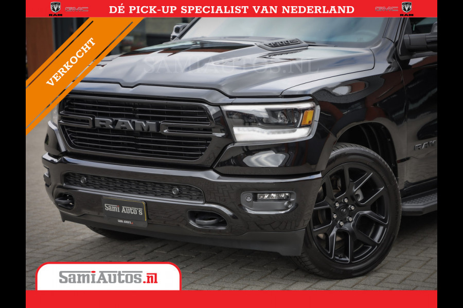 Dodge Ram 1500 LARAMIE SPORT 4X4 5.7 V8 | PRINS LPG | CAMERA | APPLE CARPLAY | 3500KG | 22INCH NIGHT | FULL LED | CRUISE | MEMORY SEATS | LEDER | DUBBELE CABINE | CREWCAB