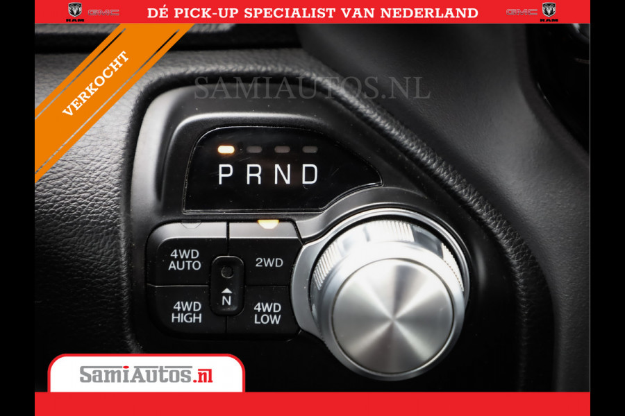 Dodge Ram 1500 LARAMIE SPORT 4X4 5.7 V8 | PRINS LPG | CAMERA | APPLE CARPLAY | 3500KG | 22INCH NIGHT | FULL LED | CRUISE | MEMORY SEATS | LEDER | DUBBELE CABINE | CREWCAB