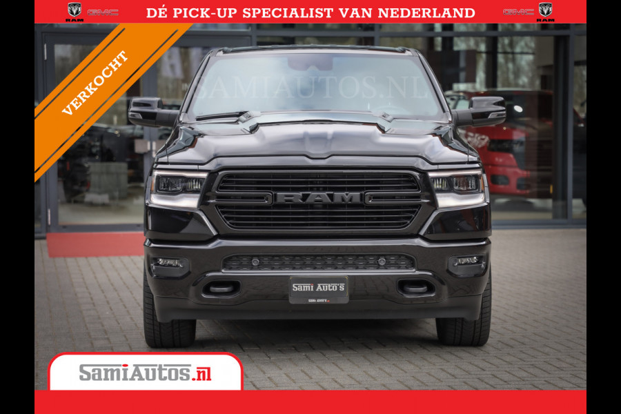 Dodge Ram 1500 LARAMIE SPORT 4X4 5.7 V8 | PRINS LPG | CAMERA | APPLE CARPLAY | 3500KG | 22INCH NIGHT | FULL LED | CRUISE | MEMORY SEATS | LEDER | DUBBELE CABINE | CREWCAB