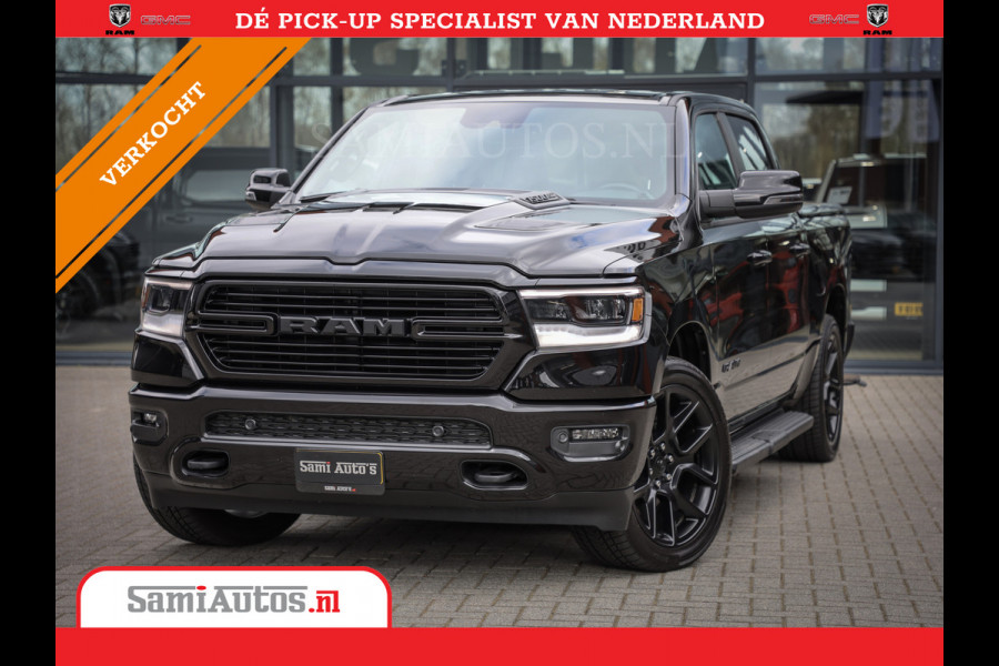 Dodge Ram 1500 LARAMIE SPORT 4X4 5.7 V8 | PRINS LPG | CAMERA | APPLE CARPLAY | 3500KG | 22INCH NIGHT | FULL LED | CRUISE | MEMORY SEATS | LEDER | DUBBELE CABINE | CREWCAB