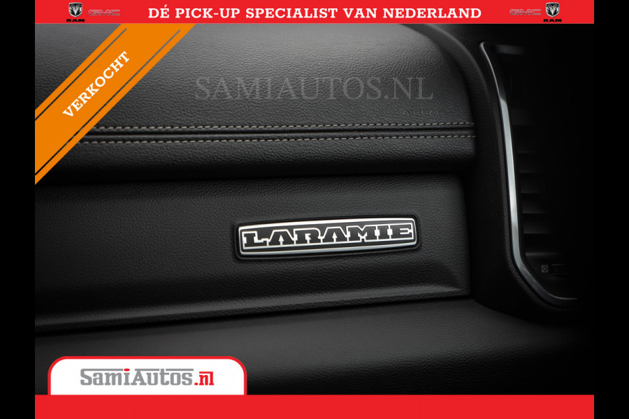 Dodge Ram 1500 LARAMIE SPORT 4X4 5.7 V8 | PRINS LPG | CAMERA | APPLE CARPLAY | 3500KG | 22INCH NIGHT | FULL LED | CRUISE | MEMORY SEATS | LEDER | DUBBELE CABINE | CREWCAB