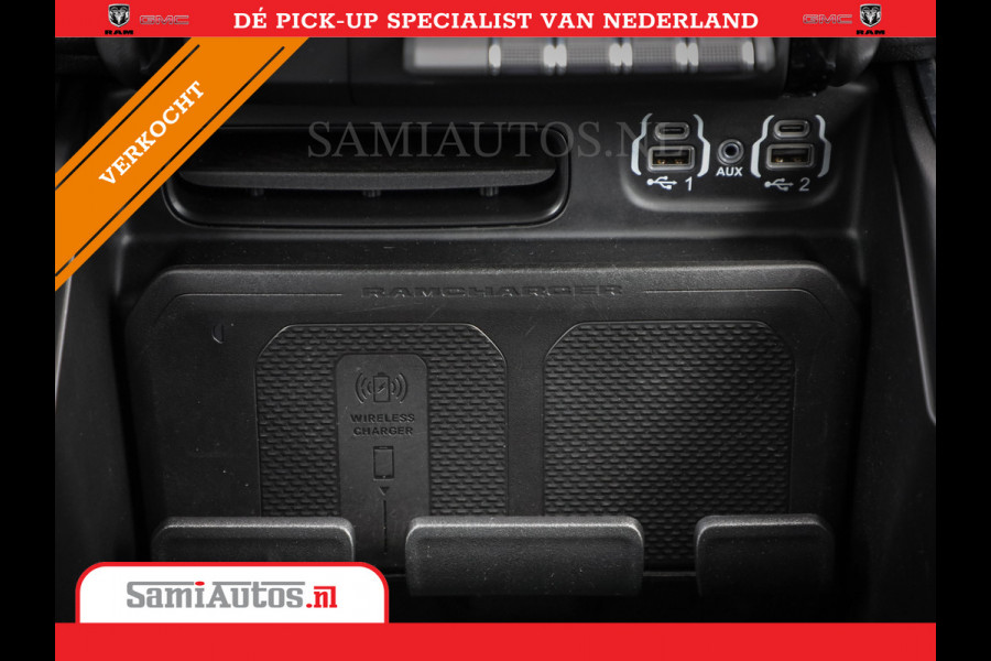 Dodge Ram 1500 LARAMIE SPORT 4X4 5.7 V8 | PRINS LPG | CAMERA | APPLE CARPLAY | 3500KG | 22INCH NIGHT | FULL LED | CRUISE | MEMORY SEATS | LEDER | DUBBELE CABINE | CREWCAB