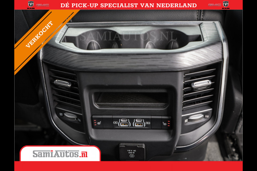 Dodge Ram 1500 LARAMIE SPORT 4X4 5.7 V8 | PRINS LPG | CAMERA | APPLE CARPLAY | 3500KG | 22INCH NIGHT | FULL LED | CRUISE | MEMORY SEATS | LEDER | DUBBELE CABINE | CREWCAB
