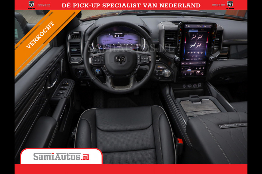 Dodge Ram 1500 LIMITED NIGHT 540PK 706 Nm 2025 | HIGH OUTPUT | XB9 | MASSAGE | BOM VOL | CREW CAB | DUBBELE CABINE | GRIJSKENTEKEN | DE MEEST LUXUEUZE en BEGEERDE Pick-up | VOORRAAD NR 2301 - 7424