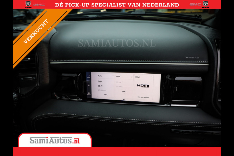 Dodge Ram 1500 LIMITED NIGHT 540PK 706 Nm 2025 | HIGH OUTPUT | XB9 | MASSAGE | BOM VOL | CREW CAB | DUBBELE CABINE | GRIJSKENTEKEN | DE MEEST LUXUEUZE en BEGEERDE Pick-up | VOORRAAD NR 2301 - 7424