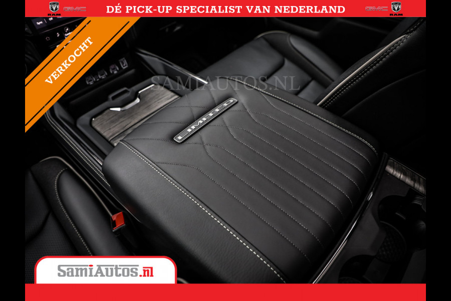 Dodge Ram 1500 LIMITED NIGHT 540PK 706 Nm 2025 | HIGH OUTPUT | XB9 | MASSAGE | BOM VOL | CREW CAB | DUBBELE CABINE | GRIJSKENTEKEN | DE MEEST LUXUEUZE en BEGEERDE Pick-up | VOORRAAD NR 2301 - 7424