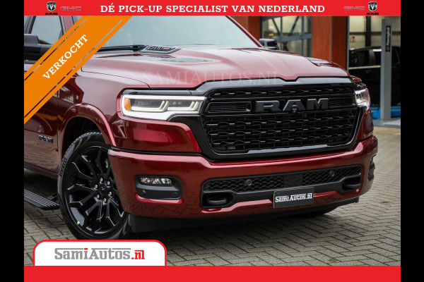 Dodge Ram 1500 LIMITED NIGHT 540PK 706 Nm 2025 | HIGH OUTPUT | XB9 | MASSAGE | BOM VOL | CREW CAB | DUBBELE CABINE | GRIJSKENTEKEN | DE MEEST LUXUEUZE en BEGEERDE Pick-up | VOORRAAD NR 2301 - 7424