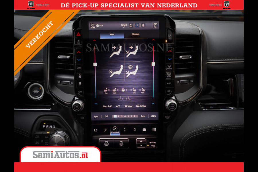 Dodge Ram 1500 LIMITED NIGHT 540PK 706 Nm 2025 | HIGH OUTPUT | XB9 | MASSAGE | BOM VOL | CREW CAB | DUBBELE CABINE | GRIJSKENTEKEN | DE MEEST LUXUEUZE en BEGEERDE Pick-up | VOORRAAD NR 2301 - 7424