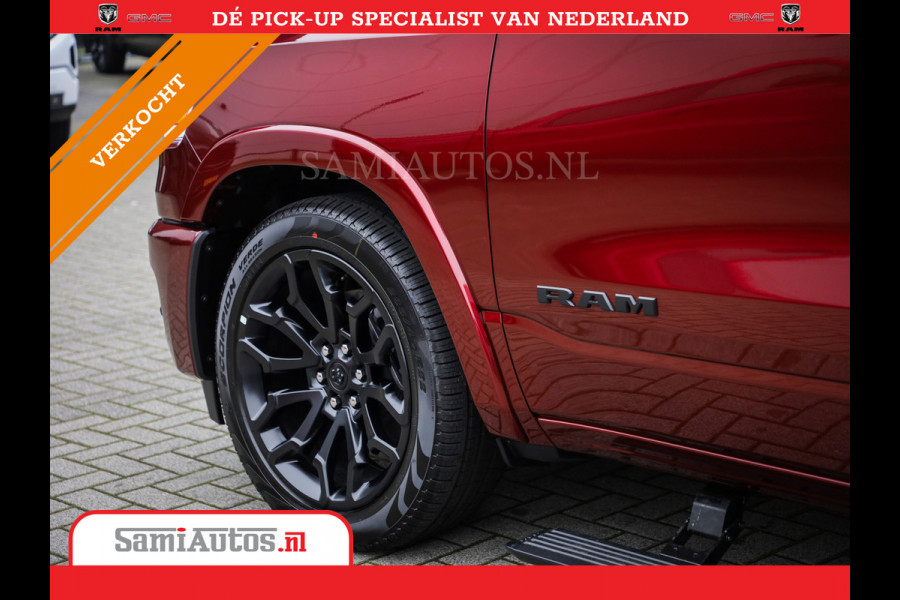 Dodge Ram 1500 LIMITED NIGHT 540PK 706 Nm 2025 | HIGH OUTPUT | XB9 | MASSAGE | BOM VOL | CREW CAB | DUBBELE CABINE | GRIJSKENTEKEN | DE MEEST LUXUEUZE en BEGEERDE Pick-up | VOORRAAD NR 2301 - 7424