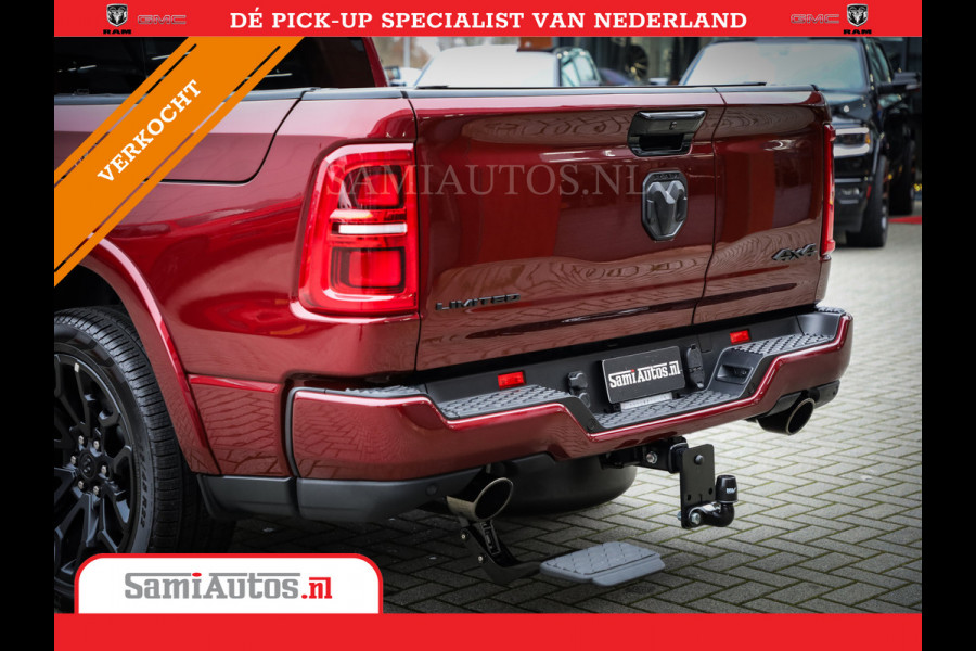 Dodge Ram 1500 LIMITED NIGHT 540PK 706 Nm 2025 | HIGH OUTPUT | XB9 | MASSAGE | BOM VOL | CREW CAB | DUBBELE CABINE | GRIJSKENTEKEN | DE MEEST LUXUEUZE en BEGEERDE Pick-up | VOORRAAD NR 2301 - 7424