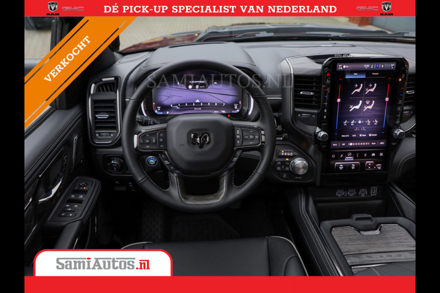 Dodge Ram 1500 LIMITED NIGHT 540PK 706 Nm 2025 | HIGH OUTPUT | XB9 | MASSAGE | BOM VOL | CREW CAB | DUBBELE CABINE | GRIJSKENTEKEN | DE MEEST LUXUEUZE en BEGEERDE Pick-up | VOORRAAD NR 2301 - 7424
