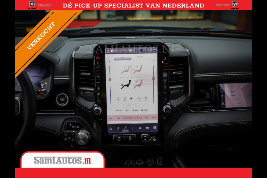 Dodge Ram 1500 LIMITED NIGHT 540PK 706 Nm 2025 | HIGH OUTPUT | XB9 | MASSAGE | BOM VOL | CREW CAB | DUBBELE CABINE | GRIJSKENTEKEN | DE MEEST LUXUEUZE en BEGEERDE Pick-up | VOORRAAD NR 2301 - 7424