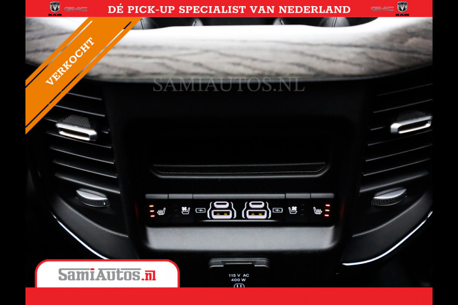 Dodge Ram 1500 LIMITED NIGHT 540PK 706 Nm 2025 | HIGH OUTPUT | XB9 | MASSAGE | BOM VOL | CREW CAB | DUBBELE CABINE | GRIJSKENTEKEN | DE MEEST LUXUEUZE en BEGEERDE Pick-up | VOORRAAD NR 2301 - 7424